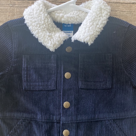 Navy Corduroy Coveralls - Picture 2 of 3